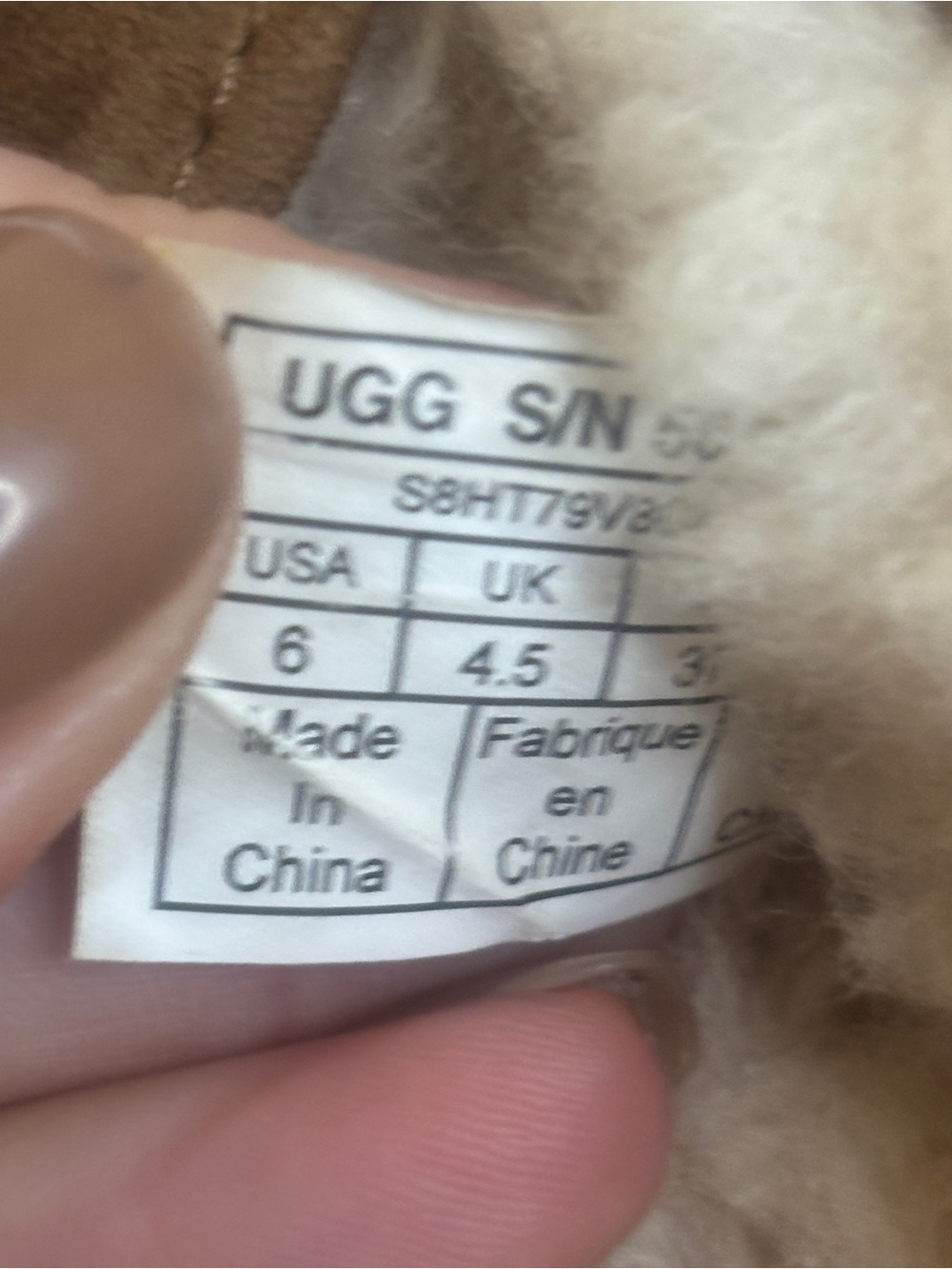 UGG Chestnut Suede Shearling-Lined Dakota Moccasin Slippers - Picture 6 of 6